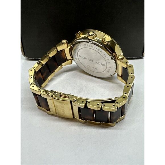 Michael Kors Parker MK5688 Women's Gold Tortoise Analog Dial Quartz Watch JNA229 - Picture 10 of 11